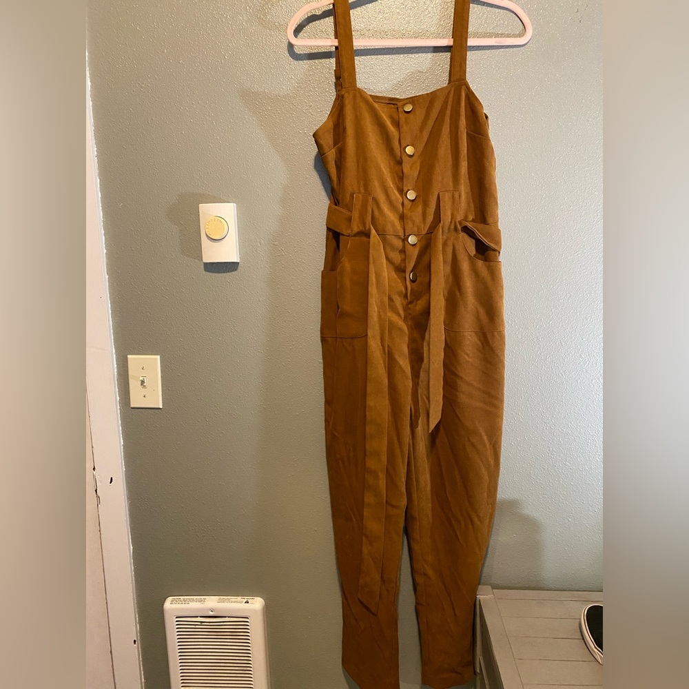 Burnt orange jumpsuit